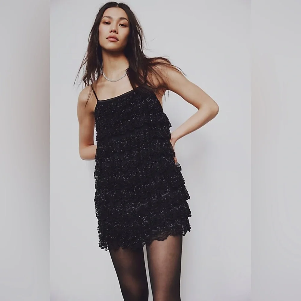 Free People Dance 'Til We Drop Mini Dress
